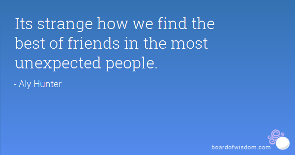 Quotes About Unexpected Friendship 17