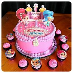 Shimmer and Shine Birthday Cake Image Photo Party 10