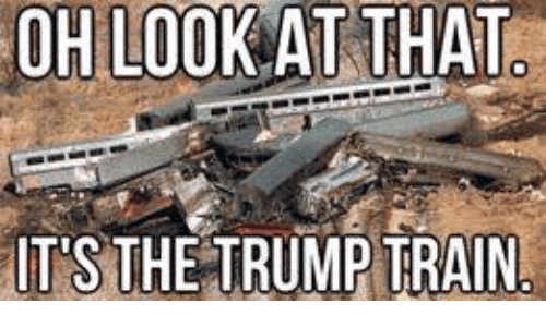 Trump Train Meme Funny Image Photo Joke 08