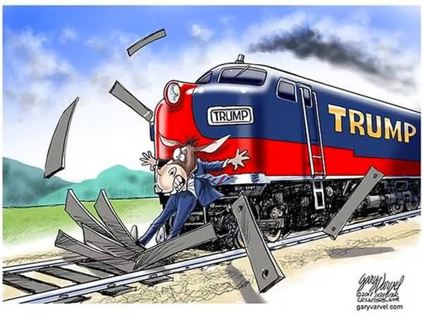 Trump Train Meme Funny Image Photo Joke 13