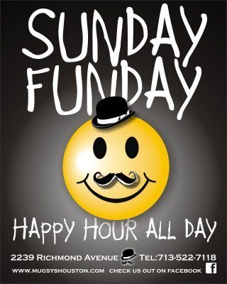 Sunday Funday Happy Hour All Day