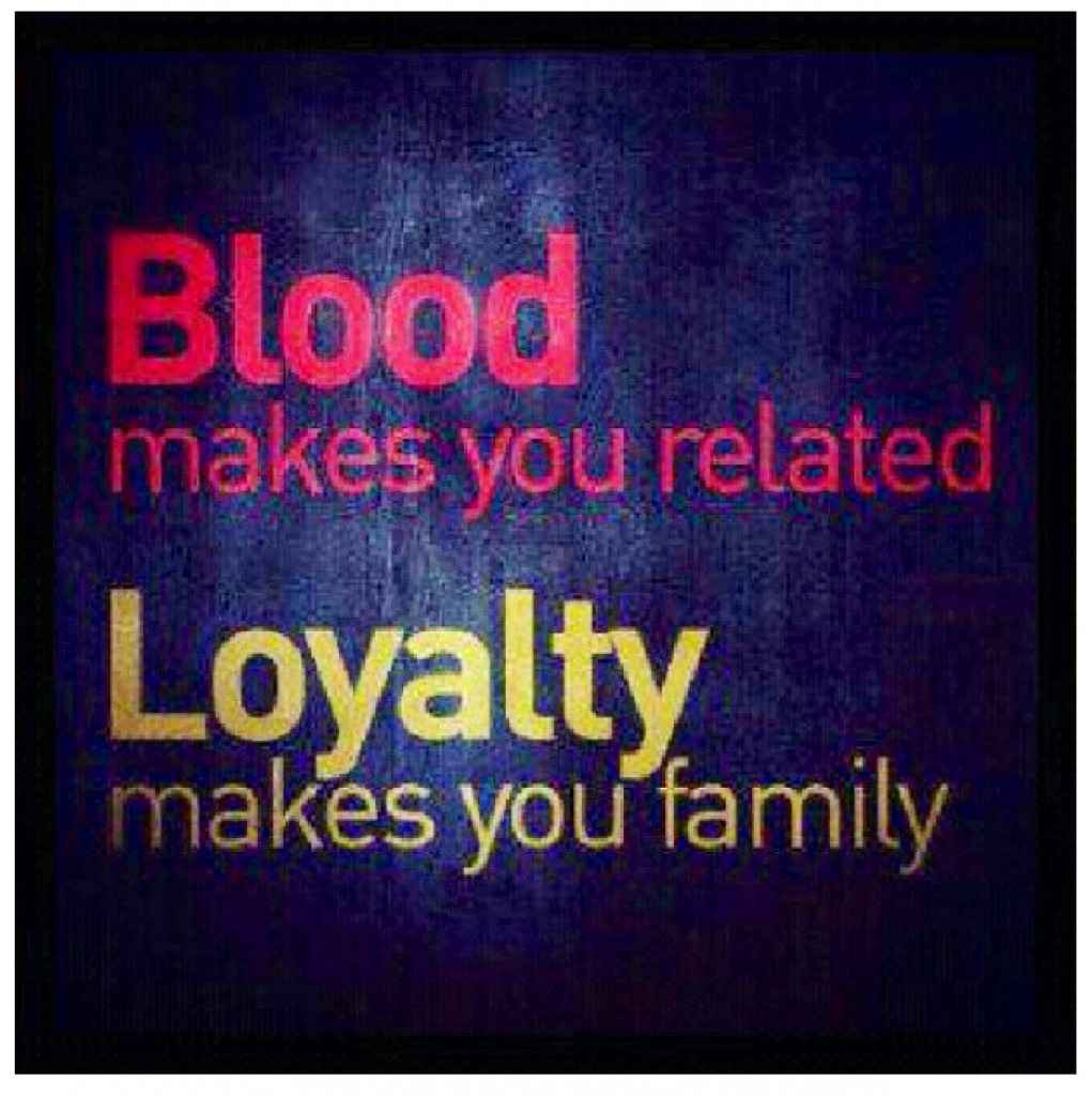 Blood Makes You Related Blood Quotes