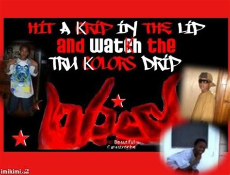 Hit A Krip In Blood Gang Quotes