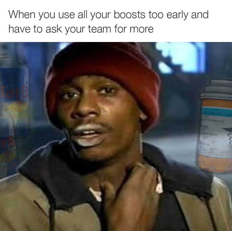 When You Use All Your Boosts Too Early And Have To Ask PUBG Meme