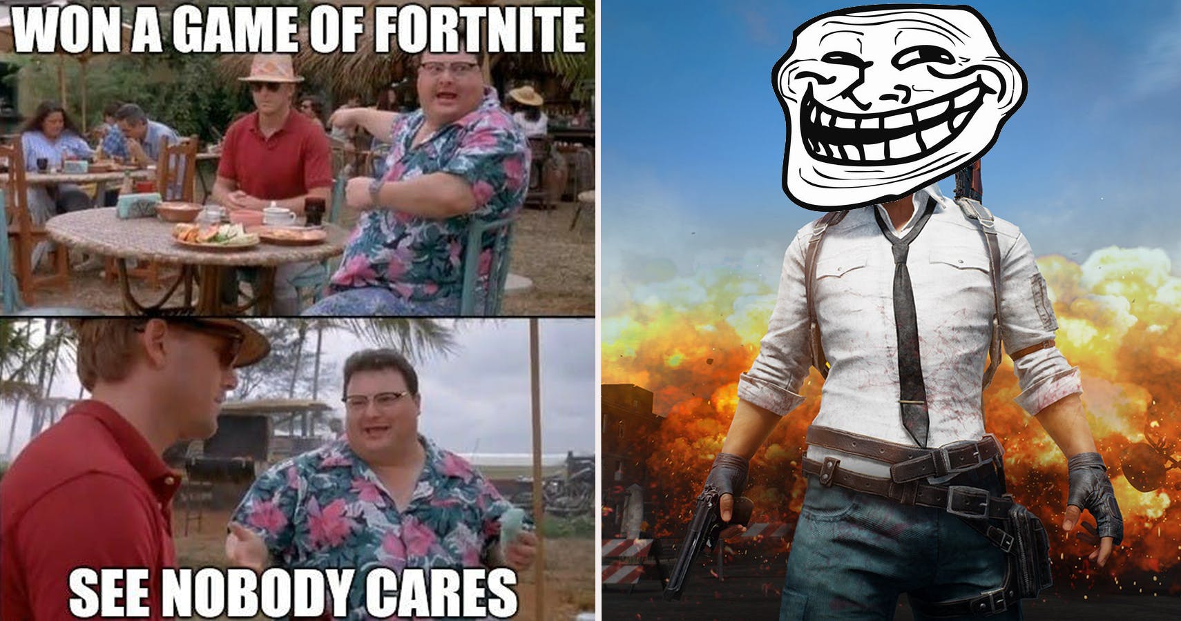 Won A Game Of Fortnite See Nobody Cares PUBG Meme