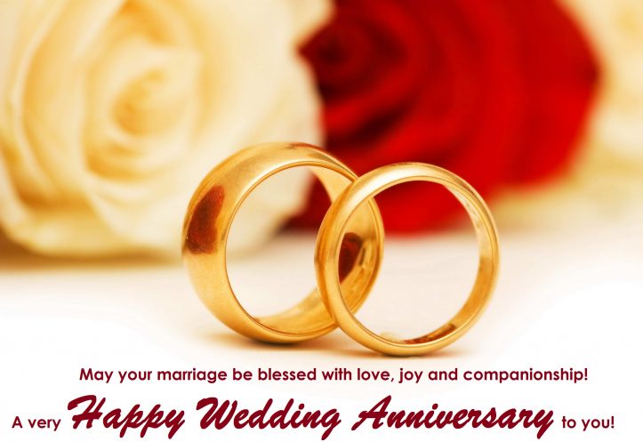 Amazing Anniversary Messages Golden Rings For Love