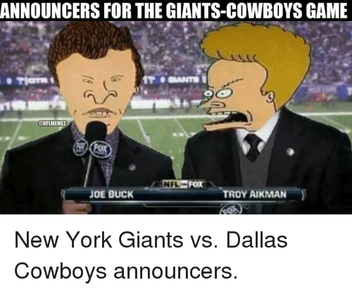 Announcing For The Giants