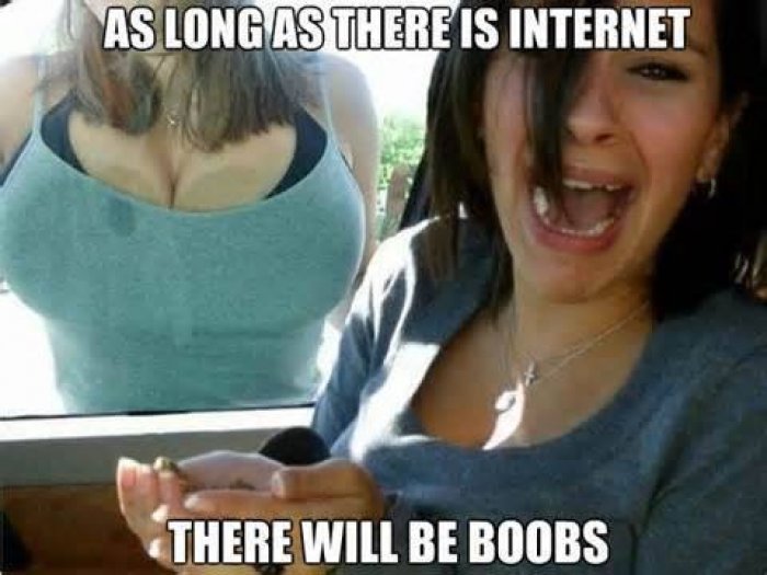 As Long As There Is Internet There Will Be Boobs Internet Memes