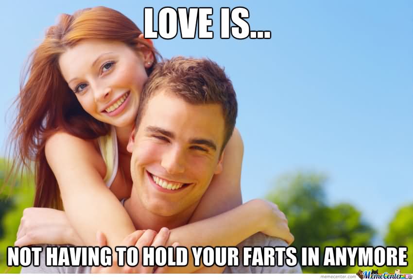 Funny Love Memes Love is not having to hold your farts in anymore