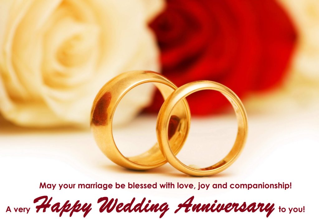 Marvelous Anniversary Wishes Golden Rings