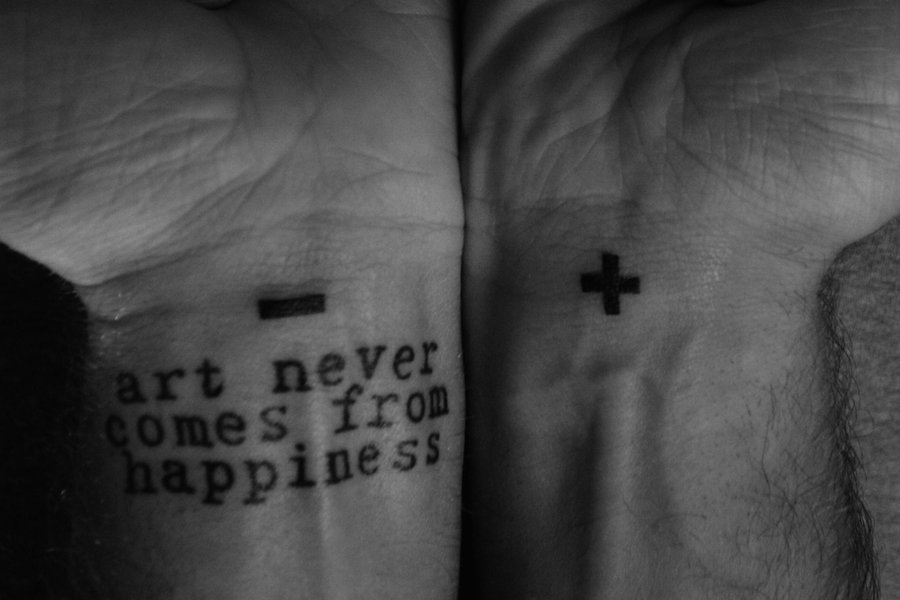 Positive Negative Beautiful Quotes Tattoo On Bipolar