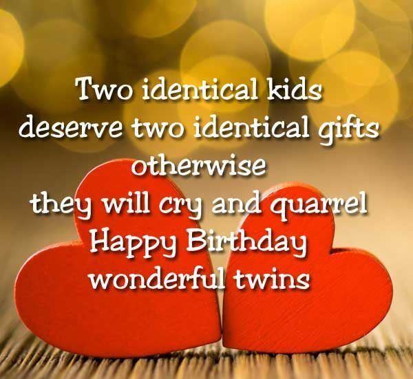 Two Identical Kids Deserve Birthday Wishes For Twins Images