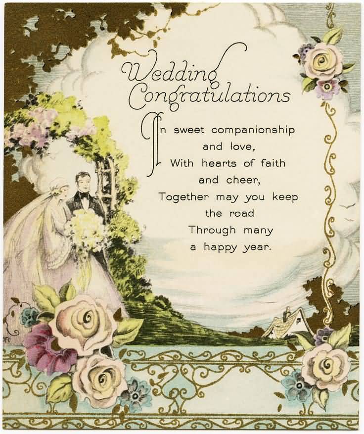 Wedding Congratulations In Sweet Wedding Wishes Images Free Download