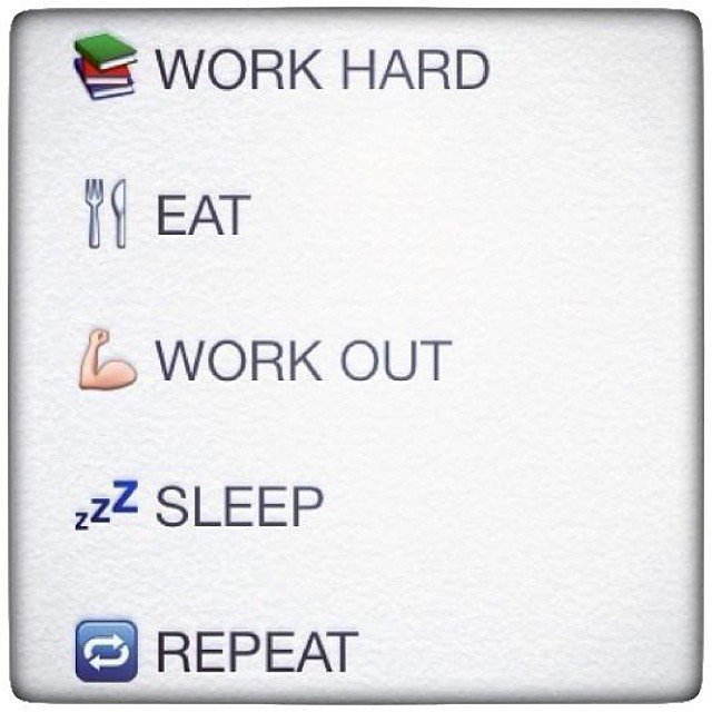 Work Hard Eat Work Out Emoji Quotes About Life
