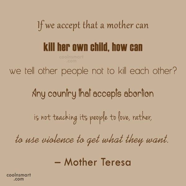 If We Accept That A Mother Abortion Quotes