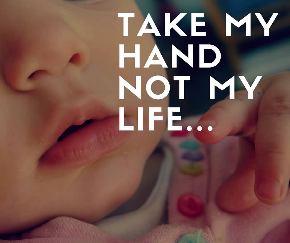 Take My Hand Not My Life Abortion Quotes