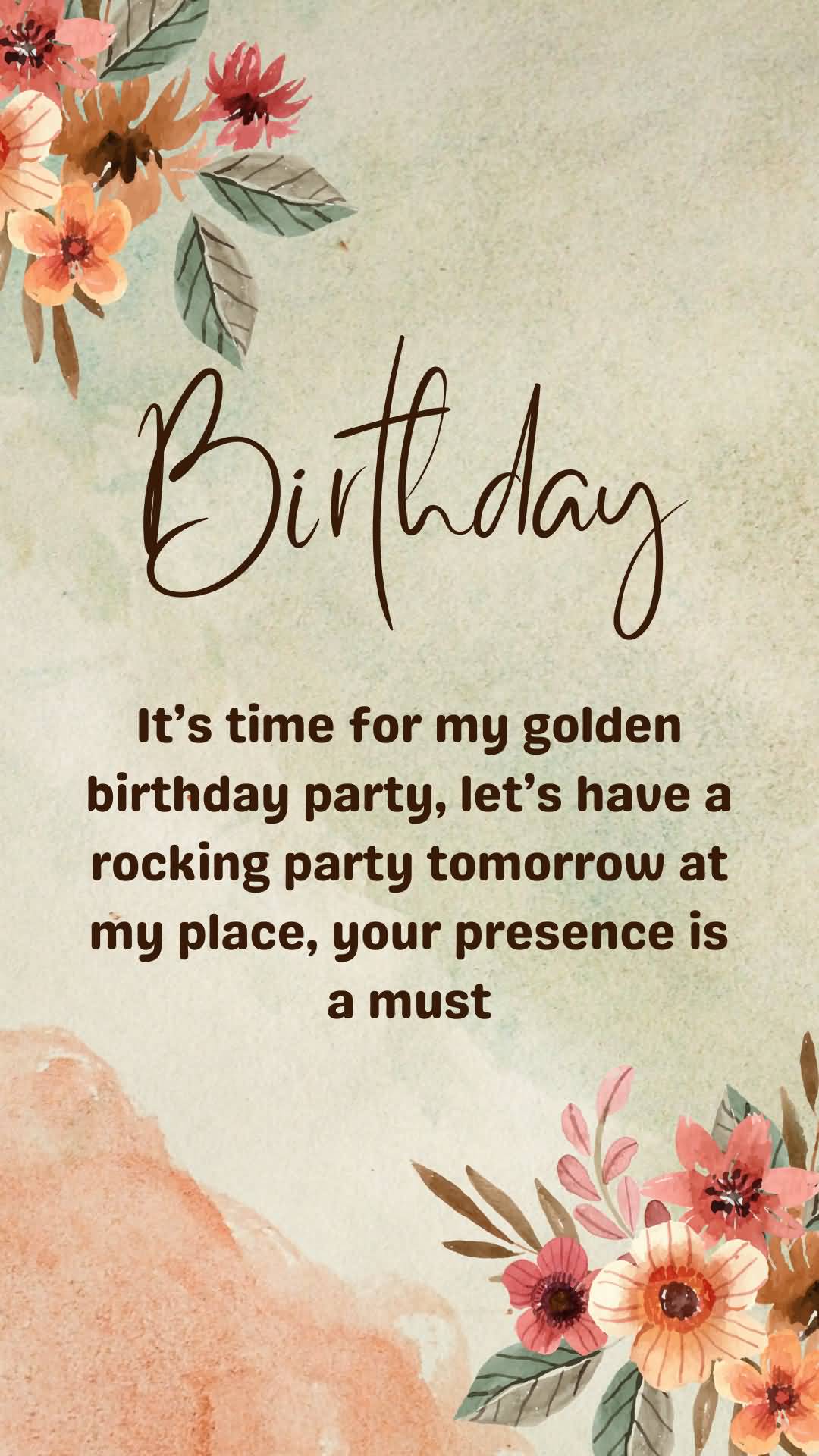 It's Time For My 60th Birthday Invitation Wording