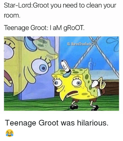 Teenage Groot Was Hilarious Cartoon Memes Clean