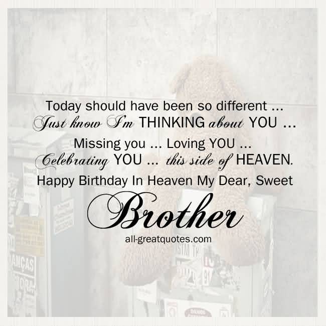 25 Birthday Quotes For Brother In Heaven and Sayings