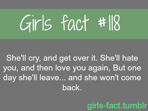 Facts About Girls Quotes Meme Image 04