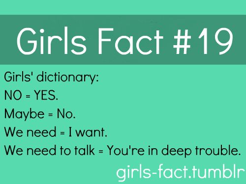 Facts About Girls Quotes Meme Image 07