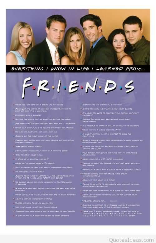 25 Friends Tv Show Quotes Saying & Images  QuotesBae