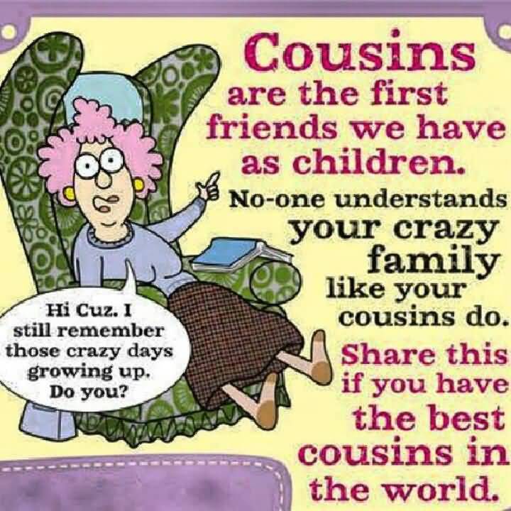 Funny Quotes About Cousins Meme Image 19