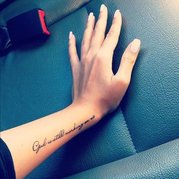 25 Girl Quote Tattoos Sayings Images & Photos