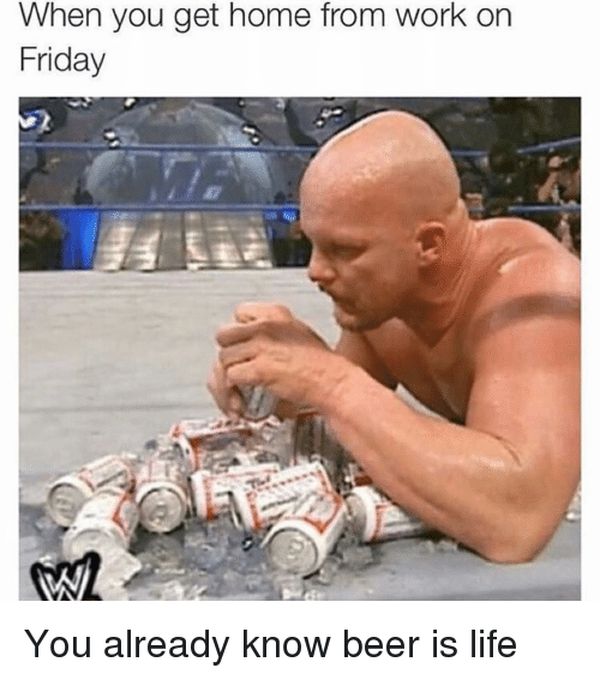 Amazing friday beer meme graphics