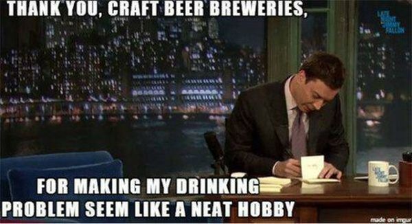 Common craft beer meme joke