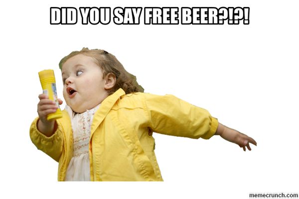 Common free beer meme jokes