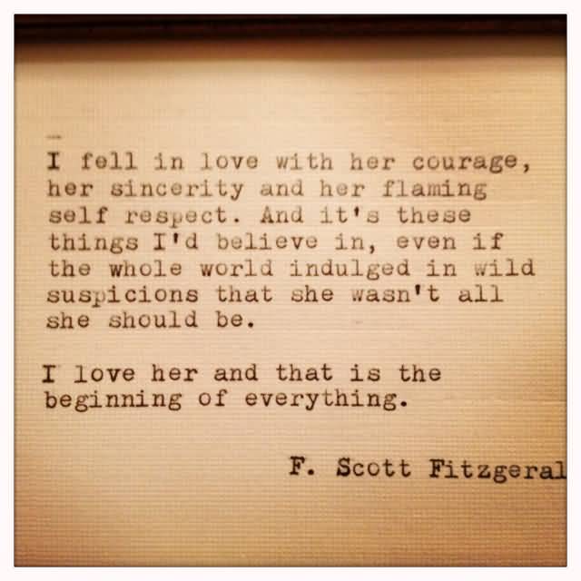 F Scott Fitzgerald Love Quote 10
