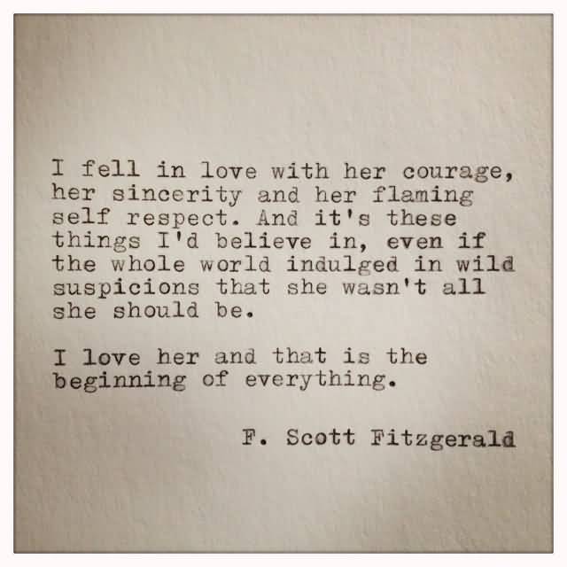 F Scott Fitzgerald Love Quote 16