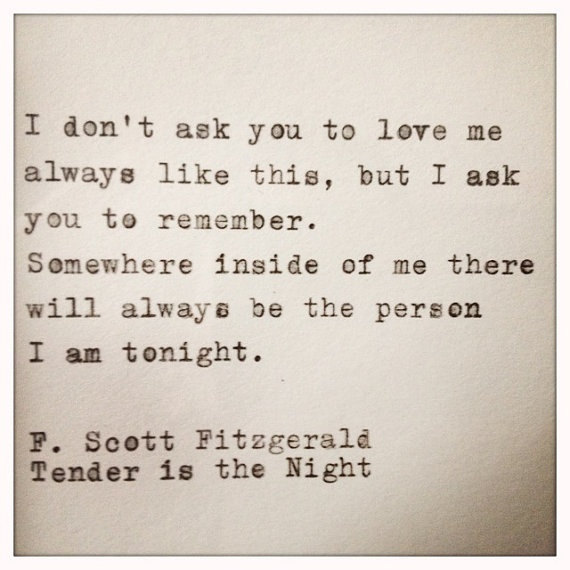 F Scott Fitzgerald Love Quote 19