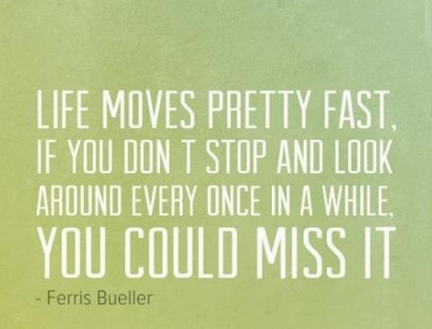 life moves pretty fast quote wallpaper
