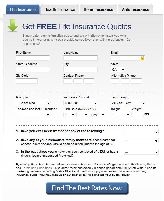 Free Term Life Insurance Quotes 10