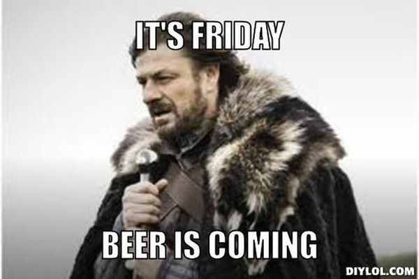 Friday beer meme picture