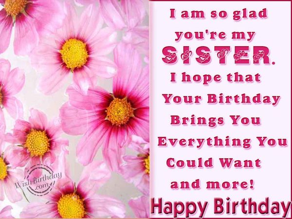 Funny birthday message for sister picture