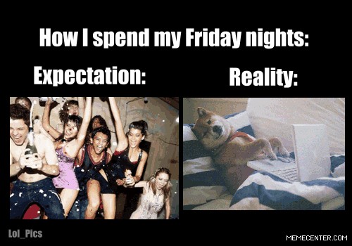 How I Spend My Friday Nights Expectations Reality