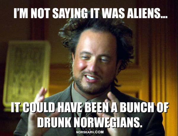 It was aliens meme image