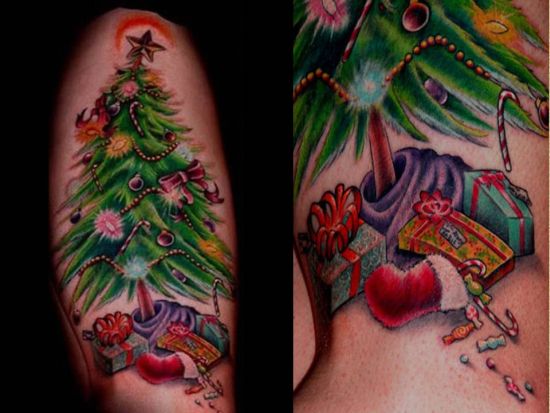 Christmas Tattoo Design Ideas Image Picture Photo 02