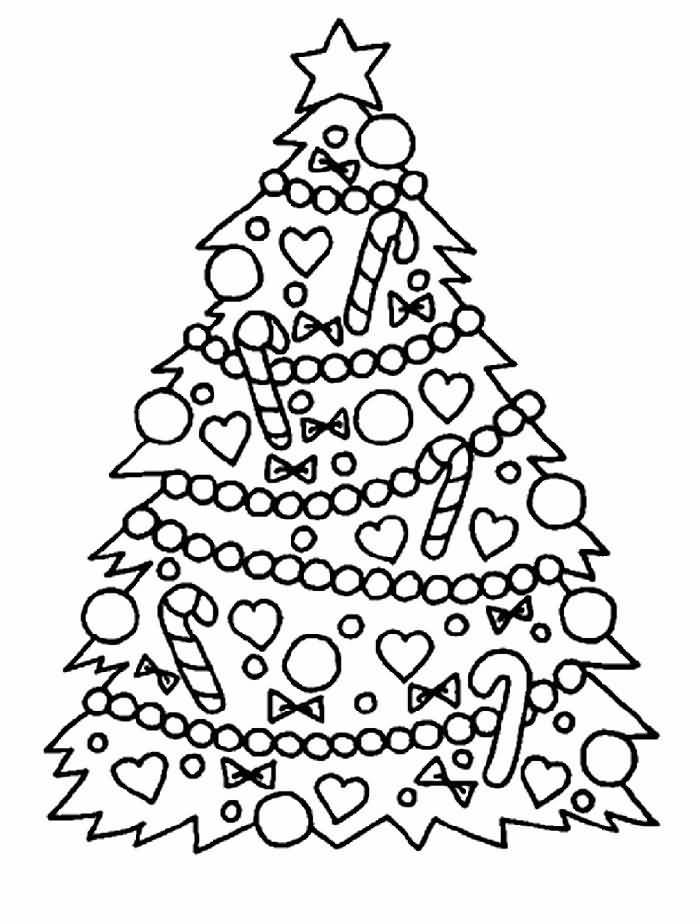 Christmas Tree Coloring Pages Image Picture Photo Wallpaper 02