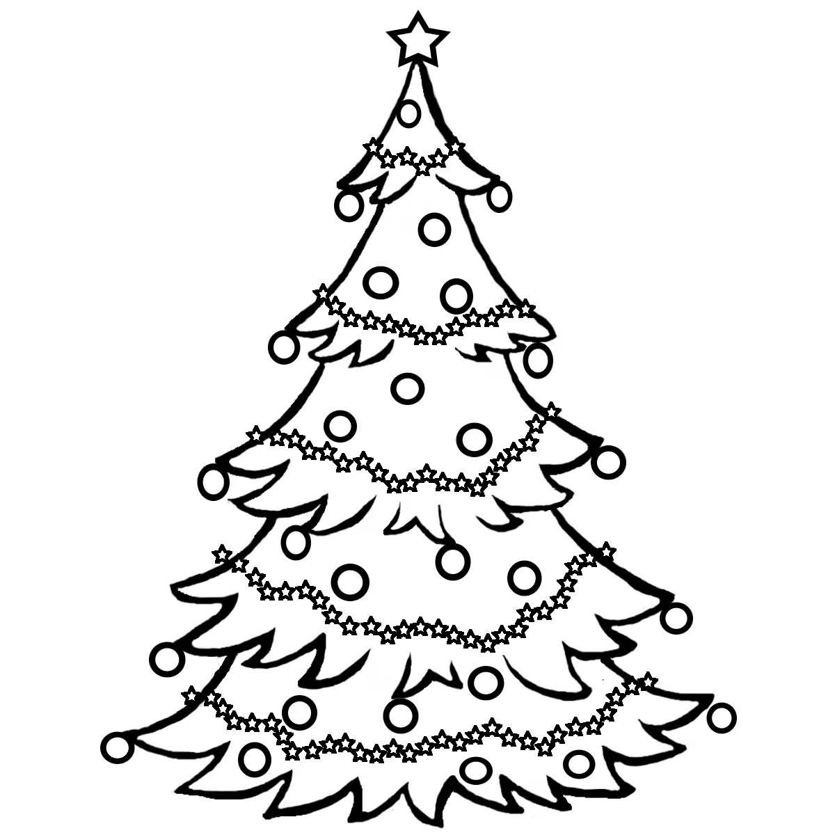 Christmas Tree Coloring Pages Image Picture Photo Wallpaper 17