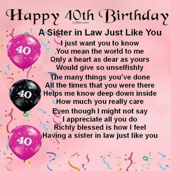 Funniest 40th Birthday Messages for Sister Memes