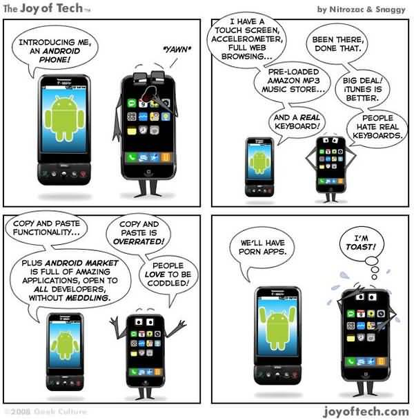 Funniest Iphone Users Vs Android Users Meme Wallpaper
