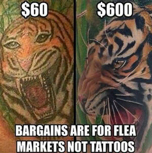 Funniest cool tiger tattoo meme joke