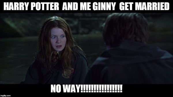 Funniest harry potter and ginny memes photo