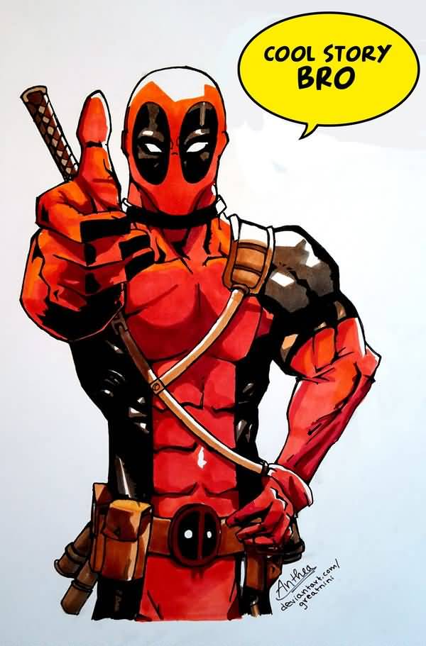 Funny Cool Deadpool Pictures Meme QuotesBae.