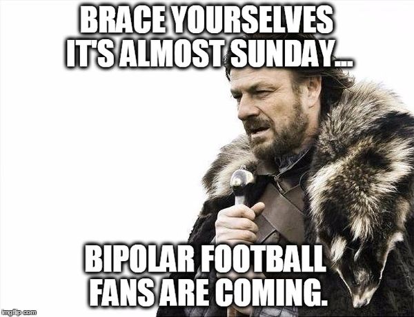Funny Football Sunday Meme Joke