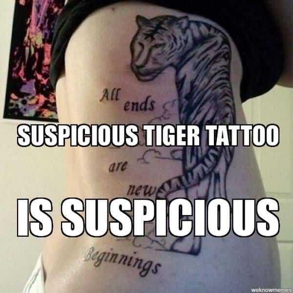 Funny best tiger tattoo meme joke